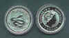 2001 Silver SNAKE coin from Australia - 1 ounce pure silver