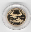 back of proof US gold eagle 1/10 oz gold coin