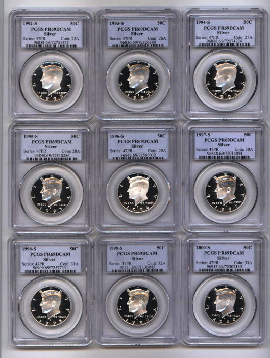 Details about   1991-S Kennedy Clad Half Dollar Graded PR69DCAM by PCGS 